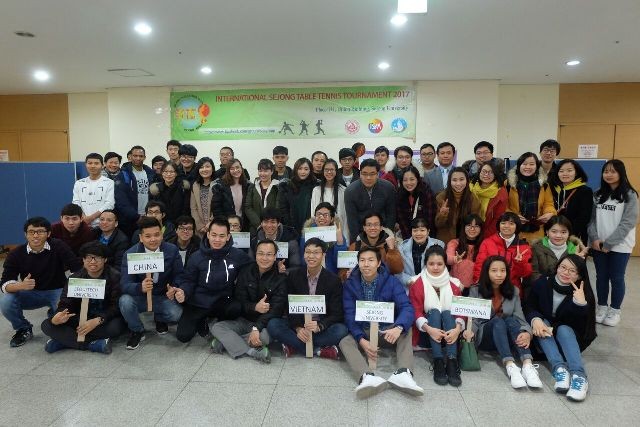 Sinh viên Việt Nam tại Hàn Quốc tổ chức giải bóng bàn quốc tế Sejong 2017 - ảnh 1